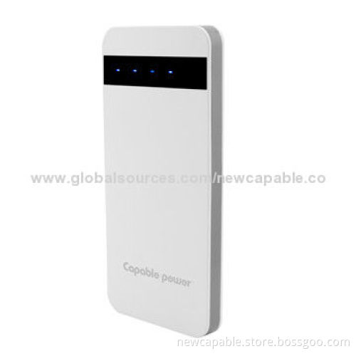 2A Input and Output Dual-USB Power Bank with 5,000mAh, Fast Charging Time